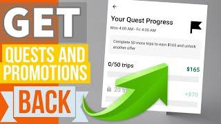 UBER QUESTS & PROMOTIONS CAUNCELED? Do This To Get Quests & Promotions Back [Works for Uber Eats]