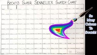 Swatching Sennelier's Entire Range of French Artists' Watercolours!