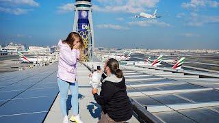 Valentine’s Day: World’s first romantic proposal at Dubai airport rooftop