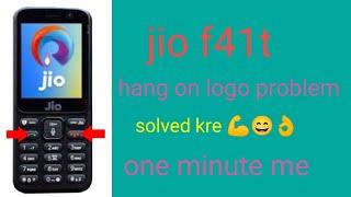 jio f41t hang on logo problem solved kre minto me  // jio f41t hard reset kaise kre / jio f41t