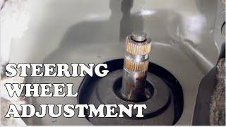 How to adjust STEERING WHEEL alignment (If the wheels are already aligned)