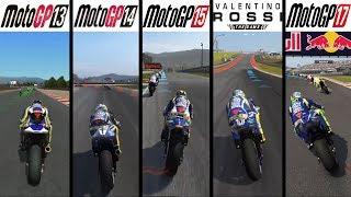 MotoGP 13 vs MotoGP 14 vs MotoGP 15 vs Valentino Rossi: The Game vs MotoGP 17 - Gameplay Comparasion