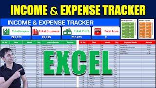 Income & Expense Tracker in Excel How To Maintain INCOME & EXPENSE With PROFIT & LOSS in Excel