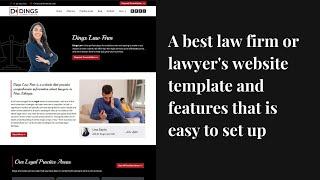 Best law firm or lawyer's website template and features