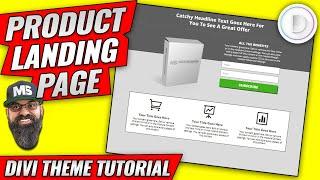 Product Landing Page Divi 4.0 Theme Tutorial