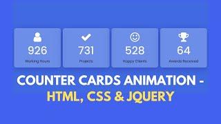 Responsive Counter Up Animation on Scroll using jQuery