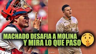 MANNY MACHADO DESAFIA EL BRAZO DE YADIER MOLINA