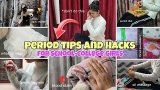 9 PERIOD TIPS AND HACKS🩸Girls You Need To Know!🫵(FIRST PERIOD TIPS)#school #periods #winter