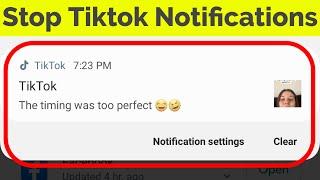 How To Turn off Tiktok Notifications On Android & Ios||Stop Popup Notification