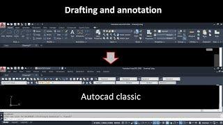 AutoCAD 2020 classic workspace