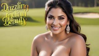 [4K] Indian AI Lookbook Model Nikita | AI Art | Photo Shoot at Golf Course Delhi