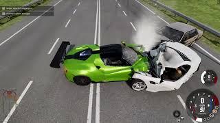 BeamNG Drive - High Speed Car Crashes #2