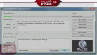 Rewrite Articles With Easy Article Rewriter Pro