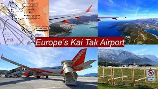 Tailwind Landing on Europe's most Challenging "Kai Tak"-type Airport: Tivat, Montenegro