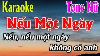 Nếu Một Ngày Karaoke Tone Nữ Karaoke Lâm Organ - Beat Mới