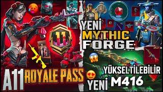  A11 ROYALE PASS 1-100 ÖDÜLLERİ | YENİ M416 YÜKSELTİLEBİLİR | YENİ MTHIC FORGE | 3.6 | PUBG MOBILE