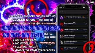 SAIU අම්මෝහ් ඒක..MOD WHATSAPP IMMUNE 2024   [ANTIVIRUS × 100% ANTI-BAN]  | PTD KING MODS 