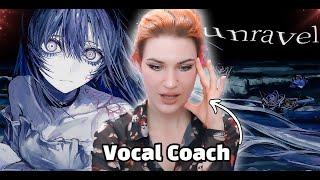 UNRAVEL by Ado is HAUNTING | Vocal Coach Reaction to LIVE and STUDIO recording