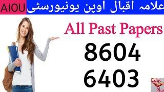 AIOU | 8604 Past Paper | 6403 Past Paper | AIOU Islamabad | @aiouplus