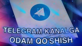 Telegram Kanalga Odam Qo'shish 1k 200k