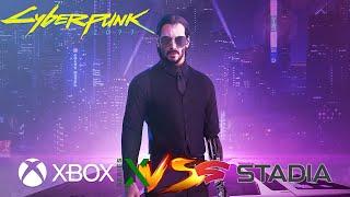 Cyberpunk 2077 - Xbox Series X vs Stadia Load Times Comparison