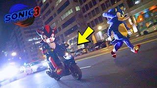 SONIC RACES MOTORCYCLE SHADOW IN REAL LIFE!!!