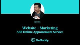 GoDaddy Website + Marketing 101: Add an appointment section