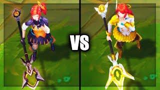 Battle Academia Lux vs Prestige Edition Battle Academia Lux Skins Comparison - League of Legends