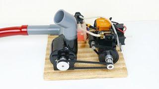 How to Make a Water Pump with 4 Stroke Engine