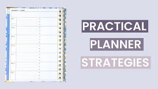 How to Organize Your Life: Practical Planner Strategies