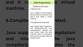 Features of Java ||Java for Beginners