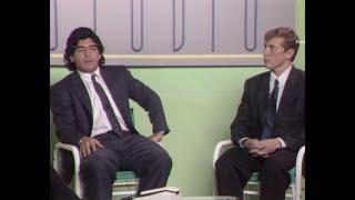 Diego Maradona and Butragueño - Rare interview/entrevista in 1986 in Spain (also with Quini, Kubala)