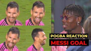 Pogba reaction to Messi crazy goal vs Charlotte