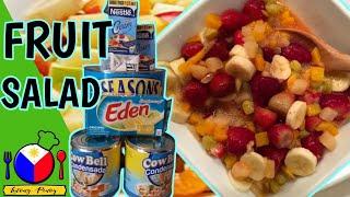 HOW TO MAKE FRUIT SALAD(FILIPINO STYLE FRESH AND EASY)V.BAST TV