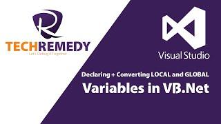 Variables in VB.Net (Declaring + Converting LOCAL and GLOBAL Variables)