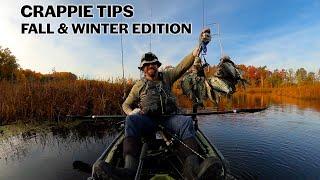 Fall & Winter Crappie Tips & CREEL Limit Day: Kayak Crappie Fishing during Fall in Maryland