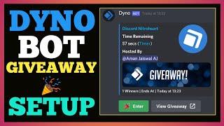 How To Setup Dyno Bot Discord | Giveaway Bot Discord | New Feature | Commands & Setup | GAMING DADA