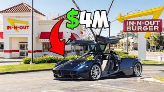 Driving a Pagani to get Fast Food!￼