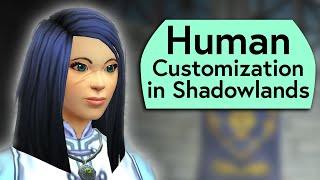 Human Customization in Shadowlands - New Hairstyles, Face Shapes and Jewelry