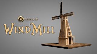 Cinema 4D wind mill modeling tutorial