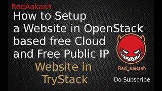 (HINDI)TryStack : Setup a website in Cloud instance | TryStack OpenStack based Cloud