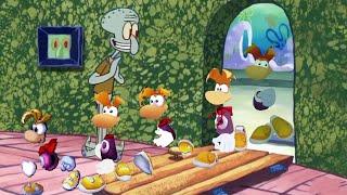 Squidward welcomes every Rayman but one