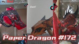 Dragon Puppet Crafts - Paper Dragon TikTok Compilation #172