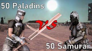 50 Paladins VS 50 Samurai – Holy Nation and United Cities Showdown [Kenshi]