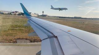 4K | Eurowings A320 Sharklets engine start and takeoff Hamburg | PTU Sound