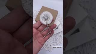 Brooch Dandelion handmade