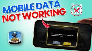 How to Fix Mobile Data Not Working on PUBG Mobile on iPhone | PUBG Mobile Data Problem on iOS