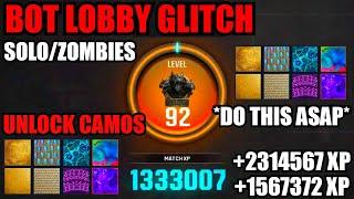 *NEW* BOT LOBBY GLITCH BO6! ZOMBIES UNLOCK ALL CAMOS/UNLIMITED XP! BO6 GLITCHES! BO6 ZOMBIES GLITCH!