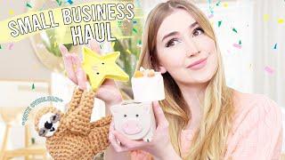 SMALL BUSINESS HAUL !! *handmade candles, crochet & pottery*