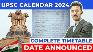 UPSC 2024 Exam Calendar Released! Date You Must Know |  IAS | IPS - Avision IAS